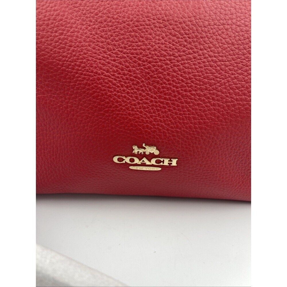 COACH Kacey Satchel In Colorblock - C6841 Red NEW - Picture 4 of 12